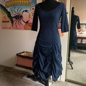 Vintage 90s navy parachute dress by jean paul gaultier